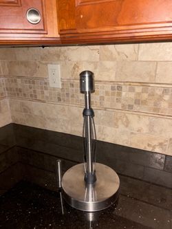 Heavy Duty Modern Countertop Stainless Paper Towel Holder