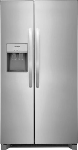 Frigidaire 25.6 cu. ft. Side-by-Side Refrigerator – Like New, Purchased July 2026