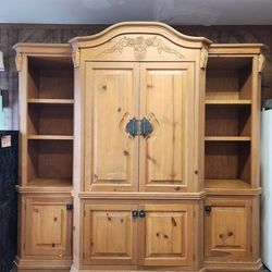 2 Piece Armoire 93" wide x 87" tall x 26 deep
