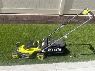 RYOBI Battery Lawnmower And Trimmer