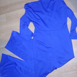 Size Large Royal Blue Jumpsuit
