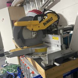 Miter Saw With Sliders And A Laser 