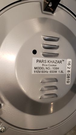 Pars Khazar Rice cooker 8 Cup 1.8L