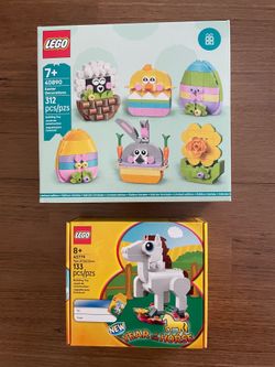 Lego Sets 40890 and 40779 Easter Decorations and Year of the Horse
