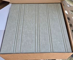 12 Pack Cork Board Alternative: Large 48" x 36" Felt Bulletin Board Wall Panels with 70 Safe Removable Adhesive Tabs - 12 Pack for Home, Office & Clas