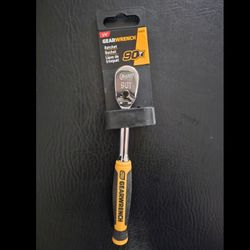 GEARWRENCH 1/4 in. Drive 90-Tooth Dual Material Teardrop Ratchet