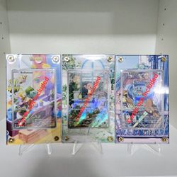Pokemon Trading Card Extended Art Card Holder Squirtle Bulbasaur Charmander Stellar Crown