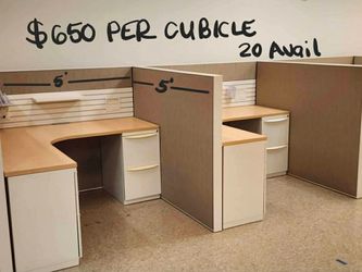 5 x 5  HAWORTH COMPOSE CUBICLES