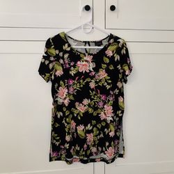 J.Jill Wearever Collection Floral Side Slits Top for Sale in Inglewood