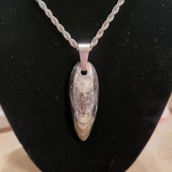 Orthoceras Fossil Pendant 
