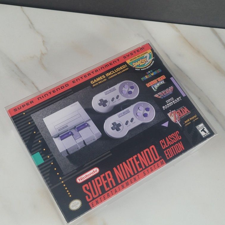 Nintendo Super Nintendo Classic Edition Brand New Sealed In Plastic Sleeve