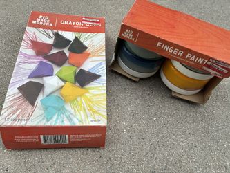Crayon Gems and Finger Paint