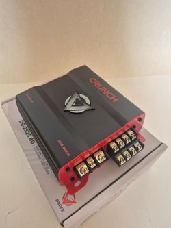 CRUNCH 2525 WATTS 4 CHANNEL BUILT IN CROSSOVER CAR AMPLIFIER