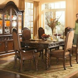 Ashley Furniture 9 Piece Dining Set