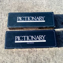 Lot Of 2 Pictionary Boardgames