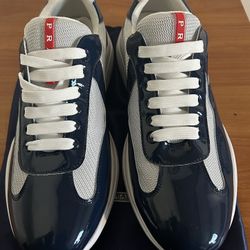 *NEW* Prada Navy Blue Cup Sneakers – Men’s Size 10 