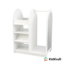 KidKraft Dress-Up Storage with Mirror - White