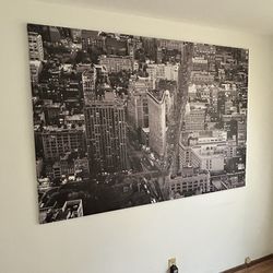 Canvas Wall Art Huge Artwork NYC Flatiron Building 79” X 55”