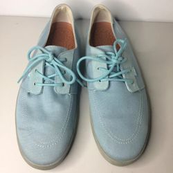 Reef Banyan Mens Size US 12 Casual Lace Up Boat Shoes Sky Blue