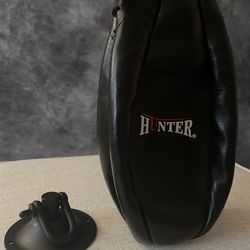 Leather Boxing Speed Bag w/ Hanging Swivel 