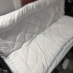 Metal Futon With Mattress Topper 