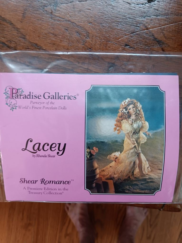 Paradise Galleries Treasury Collection Porcelain Lacey Doll