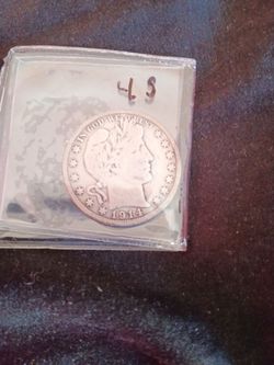 1914 s Barber silver half dollar