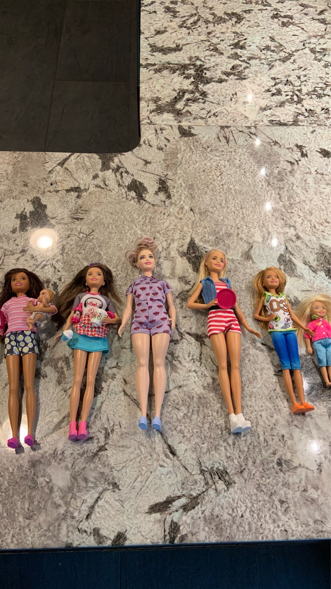 Lot of Barbie dolls