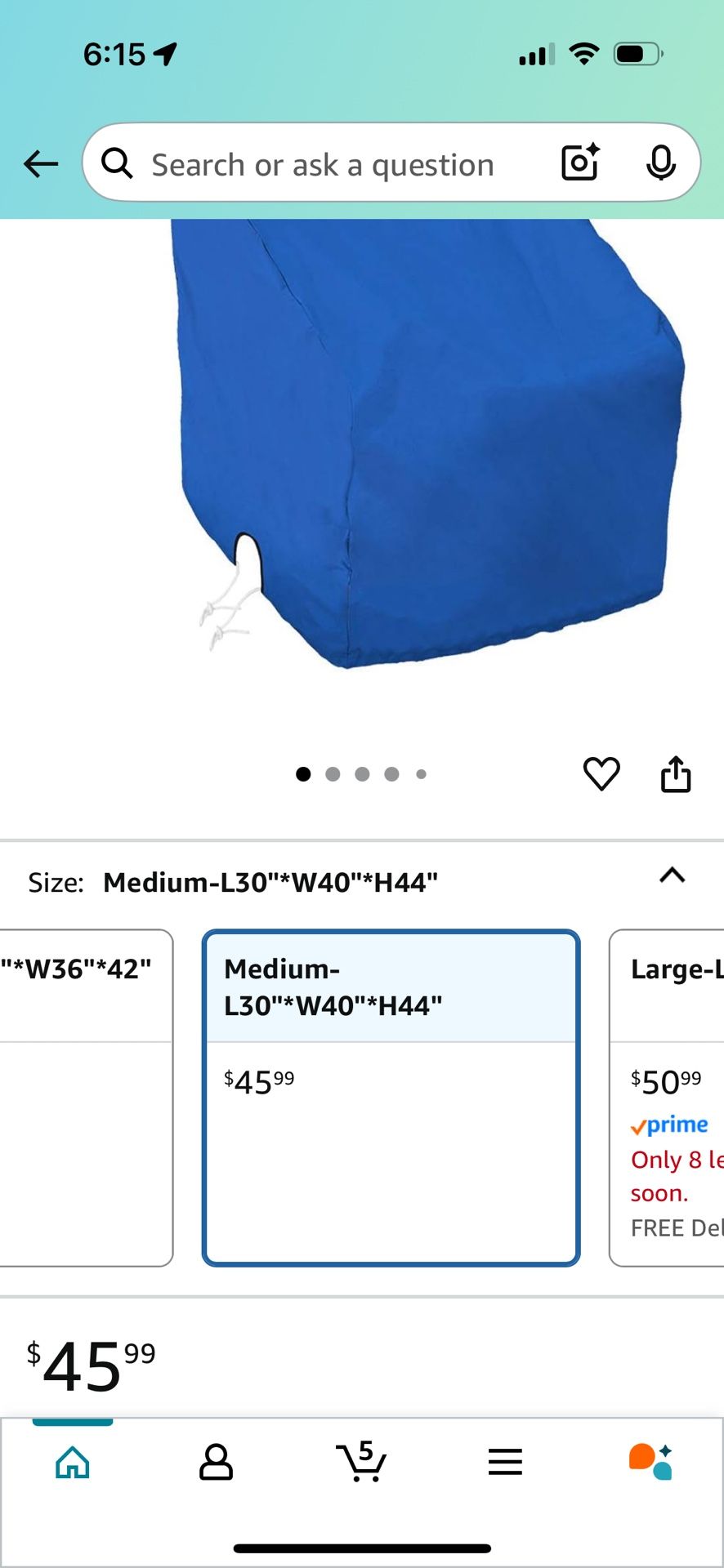 Boat Center Console Cover Medium Size 600D Blue Heavy Duty Waterproof Cover