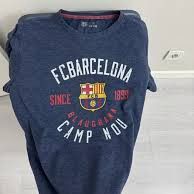 FC Barcelona  Graphic Top T Shirt Tee Women's Size S Small Short Sleeve 