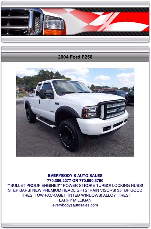 04 F/250 Everybody's Auto Sales (REMOVED)