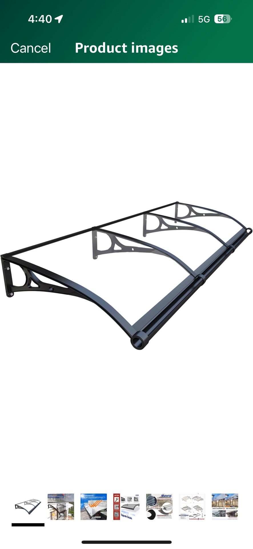 HIAPES Awning for Door Entrance, Awnings for Doors, Window…