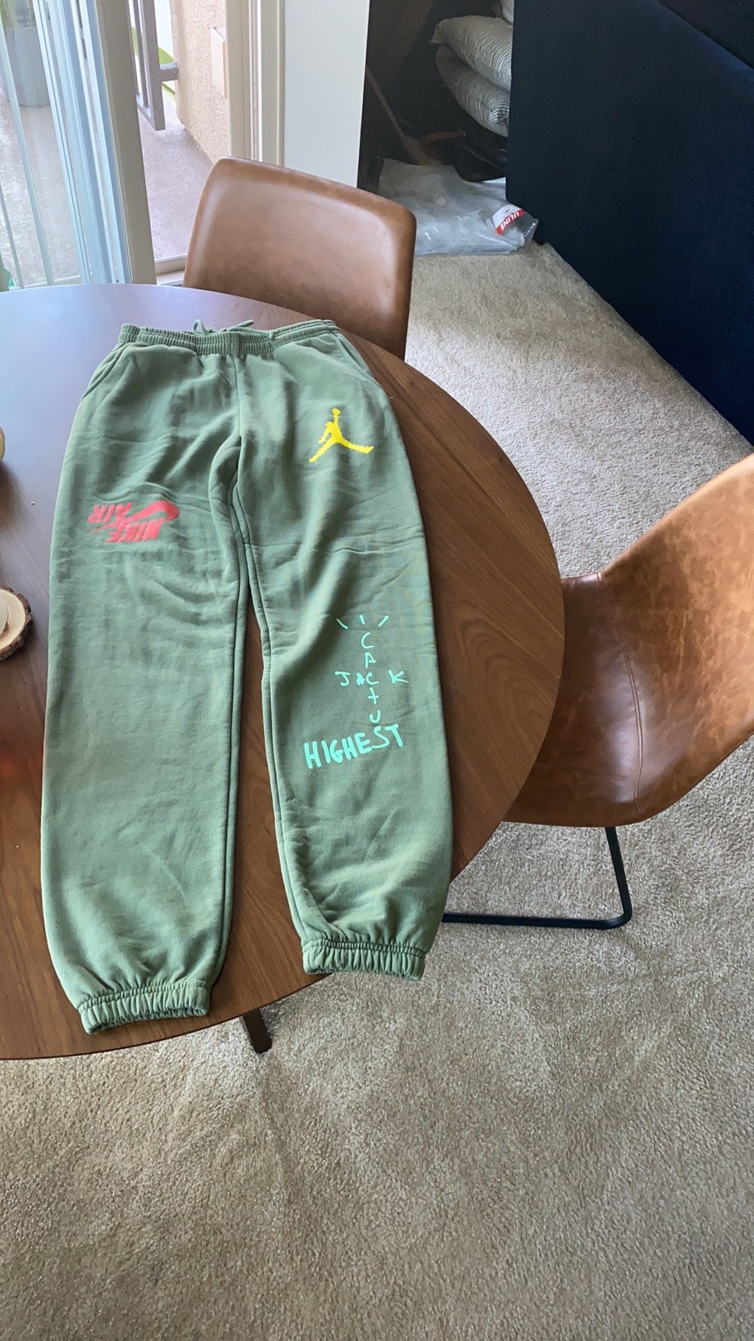 Travis Scott Jordan Cactus Jack “Highest” Sweatpants for Sale in Irvine, CA  - OfferUp