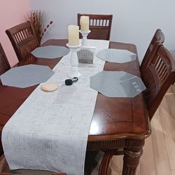 Oak 6 Piece Dinette Set