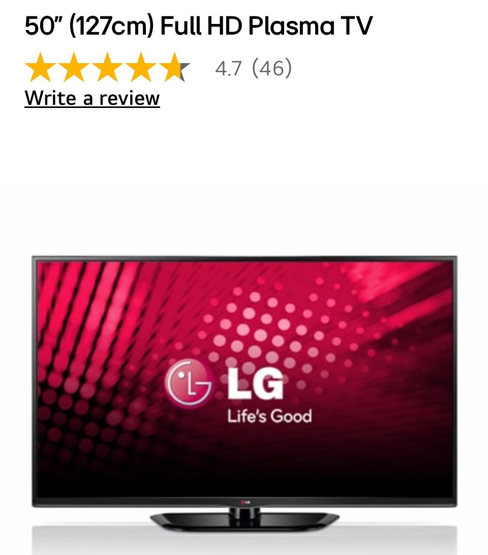 LG 50" (127cm) Full HD Plasma TV