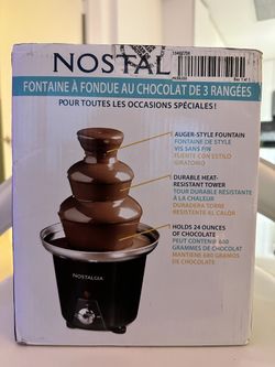 NOSTALGIA 3-TIER CHOCOLATE FONDUE FOUNTAIN