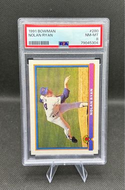 Nolan Ryan 1991 Bowman PSA 8