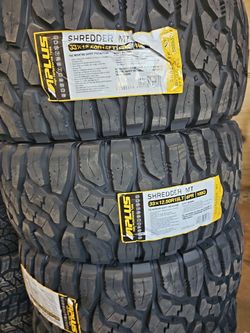 New set of tires aplus mud terrain 33 1250 15 lt