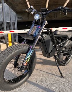 45 Mph Electric E-Bike, Full Suspension, 20x4.5 Jumbo Fat Tire, 1500/2500W Motor Peak, Twist Throttle