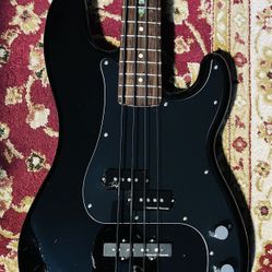 Fender Squier Bass Guitar With Upgraded Pickups!