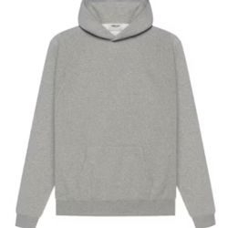 Fear of God Essentials Pull-Over Hoodie (SS21) - Heather Oat - Medium