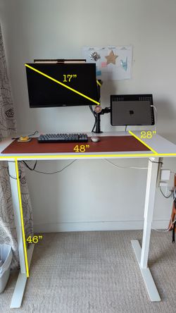 White Standing Desk