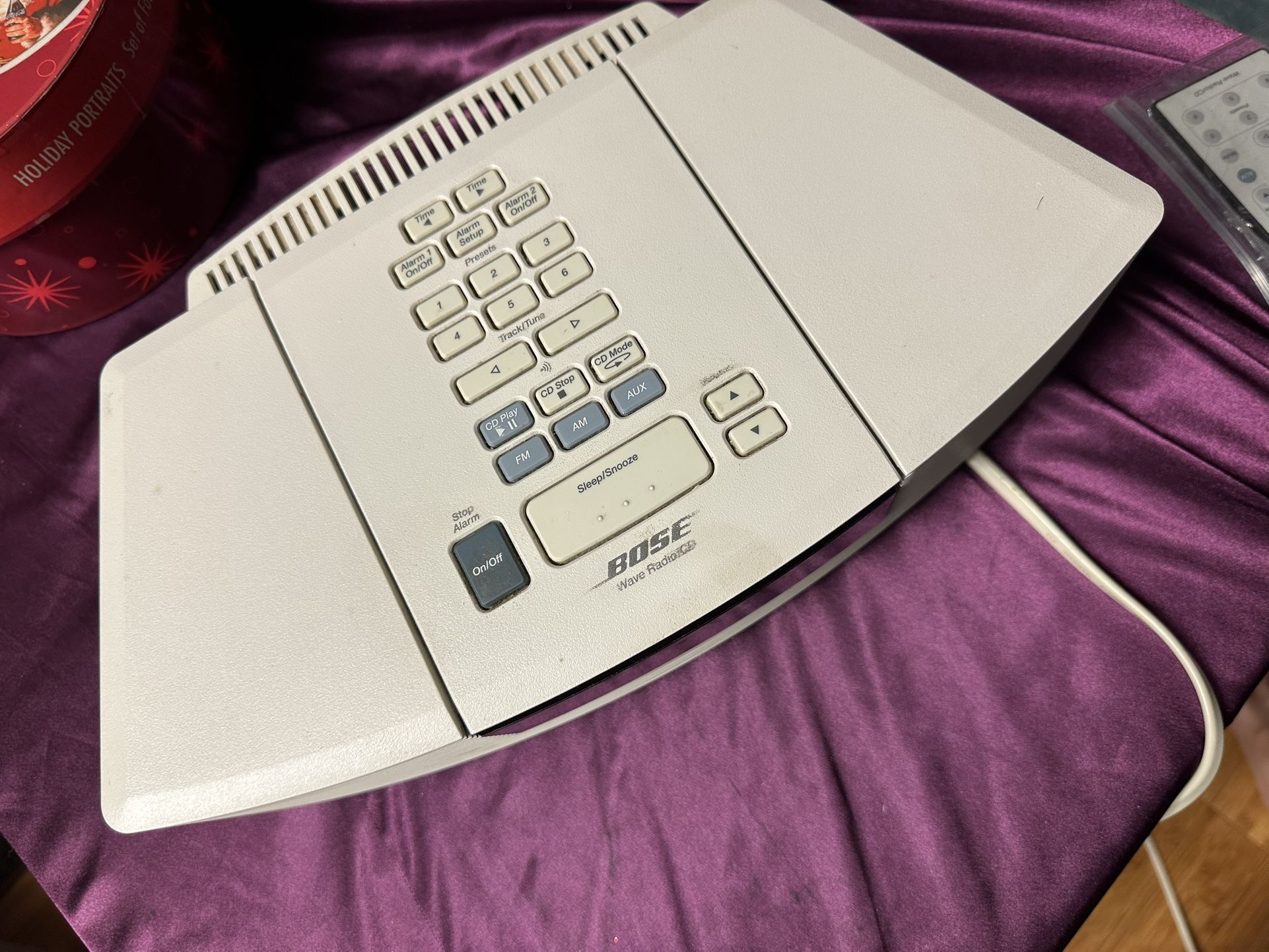 Vintage BOSE Wave Radio Model AWR1-1W AM/FM Alarm Clock White