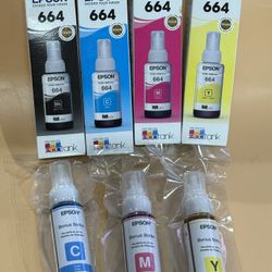 Genuine Epson Eco Tank Printer Ink - Factory Sealed- EPSON 664