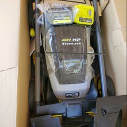Ryobi 40v HP Lawnmower w/battery and charger 