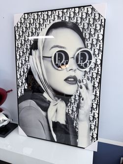 Dior Glossy Canvas Wall Art 47”x32”
