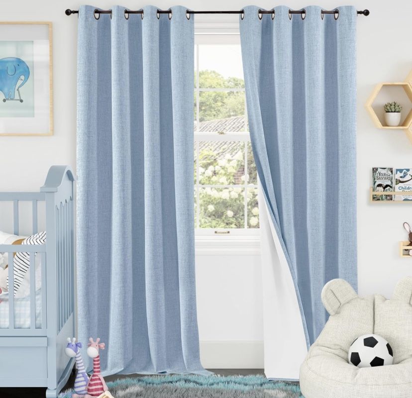 New Blackout Curtains (52"W x 90"L)