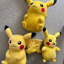 pikachu plush toys