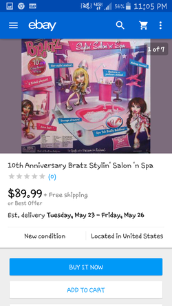 New in box Bratz Stylin Salon n Spa