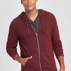 Men's Regular Fit Full Zip Fleece Hoodie